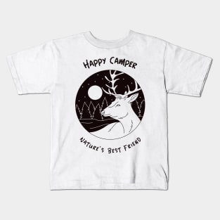 Happy Camper: Nature's Best Friend Kids T-Shirt